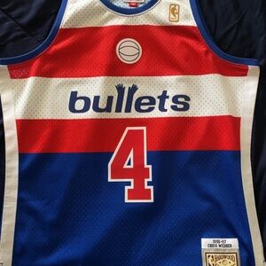 Mitchell and ness Washington bullets swingman Jersey